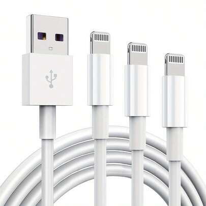 Fast Charging Cable For Compatible With IPhone [With MFI Certification] Fast Charging Cable Compatible With IPhone 14/13/12/11 Pro Max XS XR X 8 7 6S 6 Plus/Xs Max/Xr/Xs/X, 3.3ft 100cm/ 6.6ft 200cm USB Charger Cable Compatible With Apple Compatible With IPhone, USB To Lightning Cord, 2.4A Fast Charging,Apple Phone Fast Charging Data Cable Flash Charging Cable