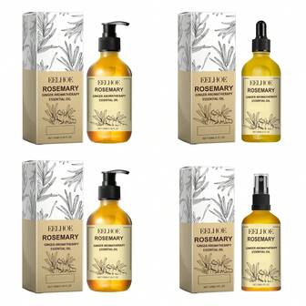 60毫升迷迭香生姜精油系列，舒缓疲劳，温和不刺激