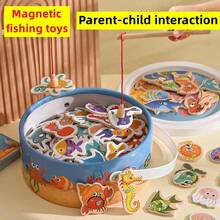 IDS Magnetic Fishing Game With Colorful Marine Life Magnets - Educational Toy, Includes Fish, Turtle, Octopus, Starfish And Matching Magnets - Ideal Birthday And Christmas Gift, Suitable For Water Play, Sensory Play, Role Play, Educational Games, Early Learning Resources, Family Fun, Includes Fish-Shaped Magnets And Educational Magnets - Multicolor - View 4