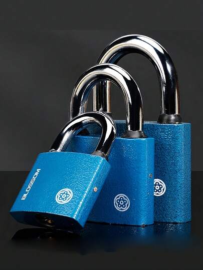 1 Set Metallschloss mit Schlüssel, 3 Schlüssel, wetterfest für Innen- und Außenbereich, rostfreier Kupferkern, staubdichter Stahlbügel, ideal für Tore, Schuppen, Lagerräume - Einzelschloss-Set mit verstärkter Haltbarkeit und Wasserschutz-Upgrade, kleines Vorhängeschloss und Schlüssel, wasserdichte Tortschlösser für Außentore, Mini-Vorhängeschloss, schweres Schloss, robuste Konstruktion