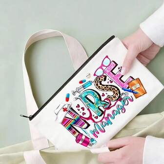 护士化妆包、化妆包、钱包、护士化妆包、送给少女的礼物、护士节礼物、洗漱包、化妆袋、拉链手机袋、铅笔盒、手拿包、教师礼物、旅行必备品、送给女性和女孩的礼物、化妆工具和刷子收纳包、化妆品收纳包、化妆包