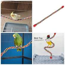 Percha de Cuerda de Loro, Cuerdas de Colores Soporte elstico y Flexible para pjaro Soporte elstico y Flexible para pjaro - M - Ver 1