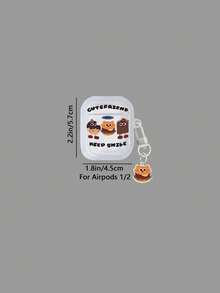 1个汉堡图案蓝牙耳机保护套，带挂件，兼容苹果1/2/3/4、Pro/Pro2/Pro3 - 彩色 - 查看 12