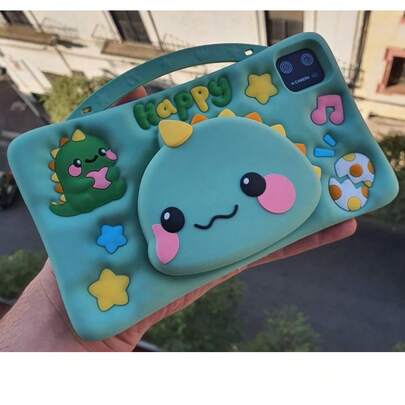 Tablet Infantil Amschel K78 con Funda Dino 3D – 7'', Android 13, 4GB+64GB, Súper Resistente y Educativa, excelente calidad y el regalo perfecto para toda ocasion, regalo de navidad, juguete, presente, cumpleaños, niños, niñas, reuniones, graduaciones y todo para entretener y enseñar de manera divertida.