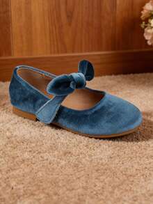 Girls Blue Flat Shoes, Children Casual Shoes, Toddler Spring Shoes - Blue - View 6