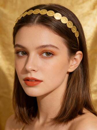 1 st metalliskt guldfärgat fågelmotiv med osmanska riket, dubbelt/enkelt lager, moderiktigt hårband, lämpligt för mellanöstern, marockanskt vardagskläder, fest, bröllop, högtidsgåva