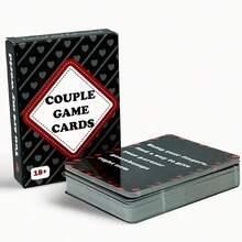 50pcs Couple Cards: Holiday Party Game, Fun Couple Cards - Christmas, Valentine's Day And Party Entertainment, Deepen Relationship - Black - View 5