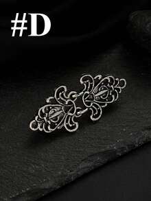 复古毛衣夹、女士腰夹、衬衫胸针夹、服装胸针夹 - 銀色 - 查看 24