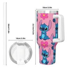 Lilo And Stitchs Cartoon Insulated Tumbler Straws Lid Stainless Steel Coffee Mugs Outdoor Portable Hot Cold Drinks Cups, 40oz - 12 + 均碼 - 查看 3