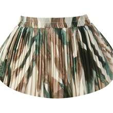 Kingfancy Women's Pleated Skirt Chiffon Elastic Waist A-Line Midi Length Skirt - Nhiều màu - Xem 9