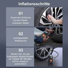 Arrancador De Batería Portátil 6000a Para Auto Con Inflador 150psi De Neumáticos Y Led Pantalla, 3 Modos De Iluminación Y Modo Sos Para Automóvil Moto Camioneta Cortacésped Colchón Inflable Baloncesto - Negro1 - Ver 11