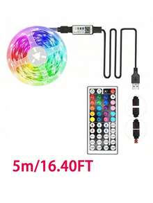 1pc Smart LED Light Strip, 5050 High Quality RGB Color Changing Tape Light, App Control, 44 Keys Remote, Music Sync, Suitable For Home Decor, Bedroom, Kitchen, TV, Holiday Party, Christmas Christmas Decorations Home Christmas Gifts Christmas Decor