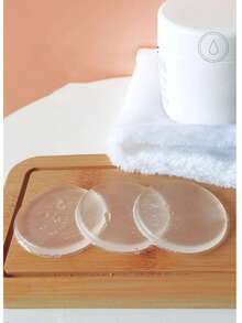 1pc/2pcs/3pcs Silicone Makeup Sponge, Non-Absorbing Crystal Cushion BB Cream Jelly Transparent Foundation Puff, Soft Makeup Sponge Pouch, Non-Absorbing! - Clear - View 4