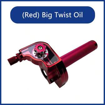 1pc CNC Aluminum Alloy Motorcycle Throttle Grip Sleeve, See-Through Fuel Tank Cover Accessory