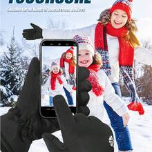 RIGWARL Medium Thick Winter Gloves For Men & Women, Suitable For Cold Weather, Unisex Touchscreen Gloves With Warm Thermal Lined, Driving Gloves, Running Gloves, Great Gift For Winter - Black - View 5