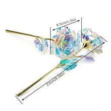 10pcs Elegant Golden Rose Artificial Flower Bouquet - Realistic Fake Roses With Green Leaves, Maintenance-Free Plastic Flowers, Suitable For Home, Office, Wedding, Party Decor - Birthday, Valentine's Day, Christmas, Thanksgiving, Mother's Day, Office Decoration