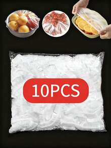 200pcs Transparent Plastic Lids With PE Film, Suitable For Covering Bowls, Leftovers, Essential For Kitchen To Keep Food Fresh - Multicolor - View 11