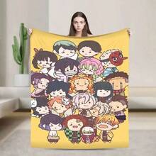 Shinobu Kochoo Demoned Slayered Blanket Fleece Winter Multifunction Super Warm Throw Blanket For Sofa Couch Bedspreads.Jpg - Multicolor - View 7