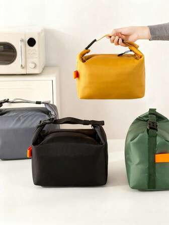 Modische und minimalistische isolierte Lunch-Tasche, ideale Wahl für Büromitarbeiter. Großes Fassungsvermögen mit Schultergurt für einfaches Tragen. Auch geeignet für Outdoor-Camping, Picknicks und Aufbewahrung von Küchenlebensmitteln.