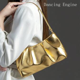 Dancing Engine Poșete și geantă de mână de lux, genți de umăr de designer, geantă de seară din piele PU, geantă de mână pentru femei