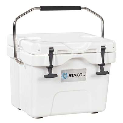 COSTWAY 16 Quart Cooler Portable Ice Chest Leak-Proof 24 Cans Ice Boxfor Camping
