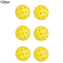 6pcs USAPA Approved Outdoor Pickleball Balls, High Elasticity Durable Balls With 40 Holes, Suitable For Various Pickleball Paddles, Comes With Mesh Carry Bag