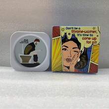 1个马桶计时器,5分钟马桶造型减压游戏,无需用电,便携式桌面派对游戏,适合青少年和成人,理想的生日/圣诞礼物,趣味设计,耐用游戏配件,桌面游戏 - 彩色 - 查看 8