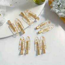 10pcs Gold Hair Clips, Seamless Hair Clips, Bridesmaid Hair Clips, Bridesmaid Gifts, Proposal Gifts, Perfect Seamless Gift - Gold - View 3