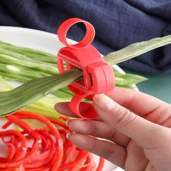 1 st. plattbönkniv för chili, strimlare för långbönor i köket, grönsaksskärare