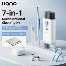 LLANO Multifunctional Cleaning Set For Laptop/Mobile Screen/Mechanical Keyboard/Headphone Compartment - Blue and White - View 5
