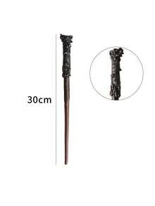 9pcs Cartoon Character Magic Wand, Malfoy Vine, Skull, Snake Head Pattern Magic Wand, Glasses Frame Theme Party Role Play Props, Halloween Party Costume Accessories, Wizard Academy Magic Wands