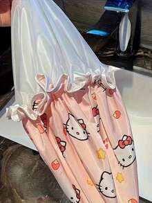 Sanrio 3个装Hello Kitty双层浴帽，可爱印花设计，适合浴室、厨房和旅行，是生日、派对、圣诞节的完美礼物。发饰、女士睡帽、浴室配件、发饰、女士发饰、头发、睡帽、女士帽子睡帽 - 彩色 - 查看 5