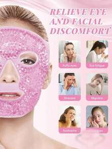 3pcs Facial Care Set Includes Face Gel Mask + Eye Mask + Silicone Ice Tray, Reusable, Great Gift For Family, Girlfriend, Halloween, Christmas - Multicolor - View 4