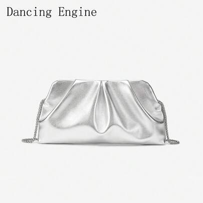 Dancing Engine 钱包和手提包 奢华设计师单肩包 PU 皮革晚装手拿包 钱包 女士包
