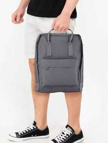 Mochila de Viaje - Mochilas para Hombre y Bolso para Laptop de Mujer, Mochila Viaje de Marca de Moda, 15.6 Pulgadas Gran Capacidad, Antirrobo Ligera para Desplazamientos, Viajes y Estudiantes - Gris Claro - Ver 2