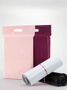 10/20 piezas Bolsas de correo impermeables autosellantes reforzadas - Sobres de plástico PE duraderos, adecuados para ropa, regalos, bodas, Día de la Madre, envoltura de regalos para eventos, suministros para bodas, bolsas de almacenamiento de artículos escolares - Rosa Pálido - Ver 7