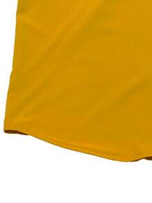 男士纯色纽扣设计商务正装长袖衬衫 - 薑色 - 查看 6