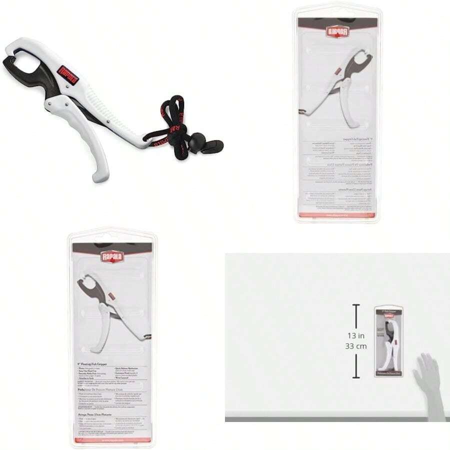 'Rapala 9'' Floating Fish Gripper 9'', White/Black'(Línea de pesca) - Multicolor - Ver 1