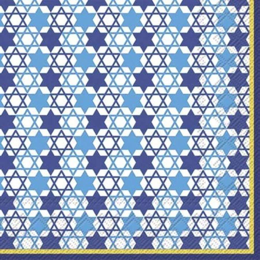 Home Range - Servilletas, Casual, PLEASE USE gold, GUEST NAPKINS, 1, 16(COCKTAIL NAPKINS Festival of Lights blue) - Multicolor - Ver 1