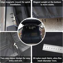 Windshield Sunshade Screen, Car Tailgate Mosquito Net Rear Magnetic Mount Car Sunshade Anti - Flying Net Cargo Trunk Ventilation Mesh Most Models MPV SUV Camping Size L - inicial - Ver 3