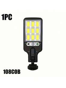 1/2/4/6/8pcs 8000W Solar LED Lights, Waterproof Outdoor Wall Lamp With Adjustable Motion Sensor And Remote Control - No Battery Needed, Suitable For Garden, House, Yard, Garage Lighting - Black - View 11