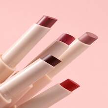 1pc Pressed Lipstick Mirror Gloss Lip Glaze Long-Lasting Moisturizing Lip Balm Lipstick Lip Tint, Suitable For Daily, Work, Commute, Party, Makeup - Multicolor - View 13