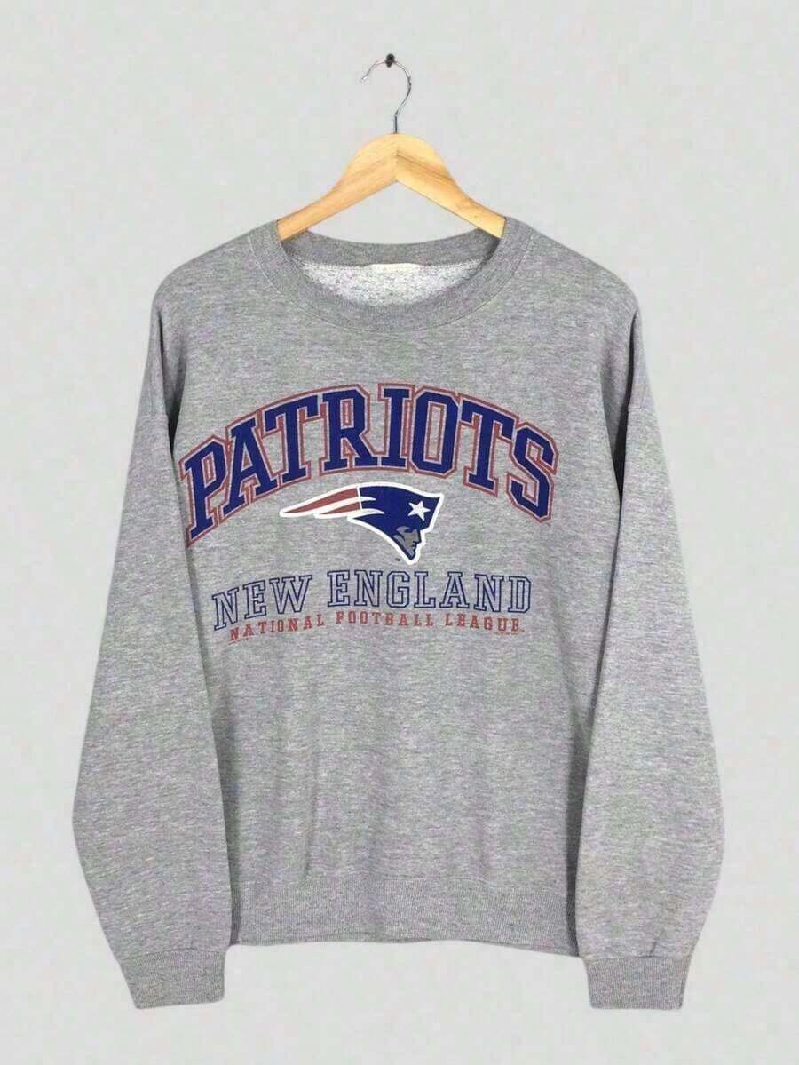 HoodieVintage   Sweatshirt  New England Patriot (2)Loose And Comfortablewinter Clothes For Women - Màu be - Xem 1