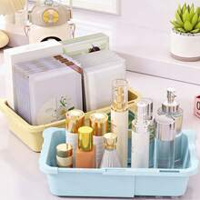多巴胺伸缩式化妆品收纳盒 - 多功能抽屉式储物盒，防尘可堆叠，旅行/居家多场景适用，理想的节日礼物 - 彩色 - 查看 4