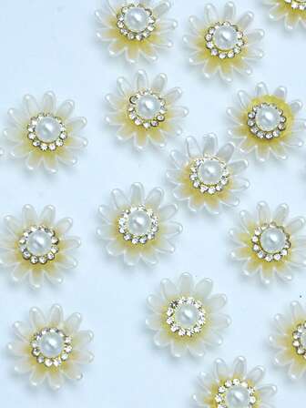 100/50 朵 20 毫米 12 瓣菊花，DIY 适用，可用于珠宝、鞋子、服装、包包、礼品等。