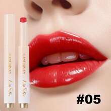 1pc Pressed Lipstick Mirror Gloss Lip Glaze Long-Lasting Moisturizing Lip Balm Lipstick Lip Tint, Suitable For Daily, Work, Commute, Party, Makeup - Multicolor - View 19