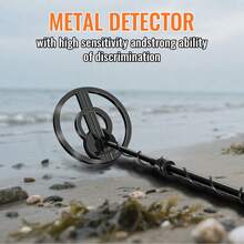 5英寸深度手持式金属探测器，适用于海滩寻宝，高灵敏度，可探测5英寸深的硬币大小物体和3英尺深的较大物体，工作频率7.0±0.6kHz，不含电池。 - 彩色 - 查看 5