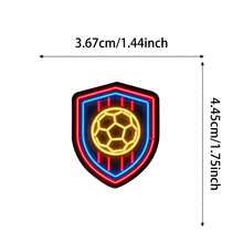 56pcs/Set Neon Stickers, Neon Soccer Ball Pattern Sticker Pack For Laptop, Water Bottle, Notebook, Holiday Party Favors, Decor, Phone, Skateboard, Guitar, Vinyl Stickers For School Teachers, Students, Teens, Holiday Decorations, Graduation Decor, School Supplies, Back To School - Multicolor - View 3