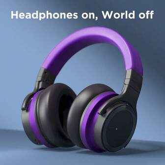 Active Noise Cancelling Headphones Wireless Headphones With Rich Bass,Clear Calls, 30 Hours Playtime, Comfort Fit