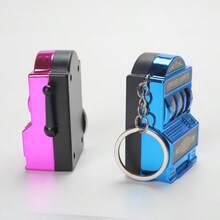1pc Mini Slot Machine Keychain, Mini Casino Lucky Charm Keyring, Pocket Stress Relief Toy Pendant - Multicolor - View 7